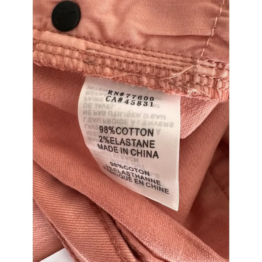 New SANDRINE ROSE X FREE PEOPLE Palm Embroidered IN PETAL 26 Stretchy SUMMER